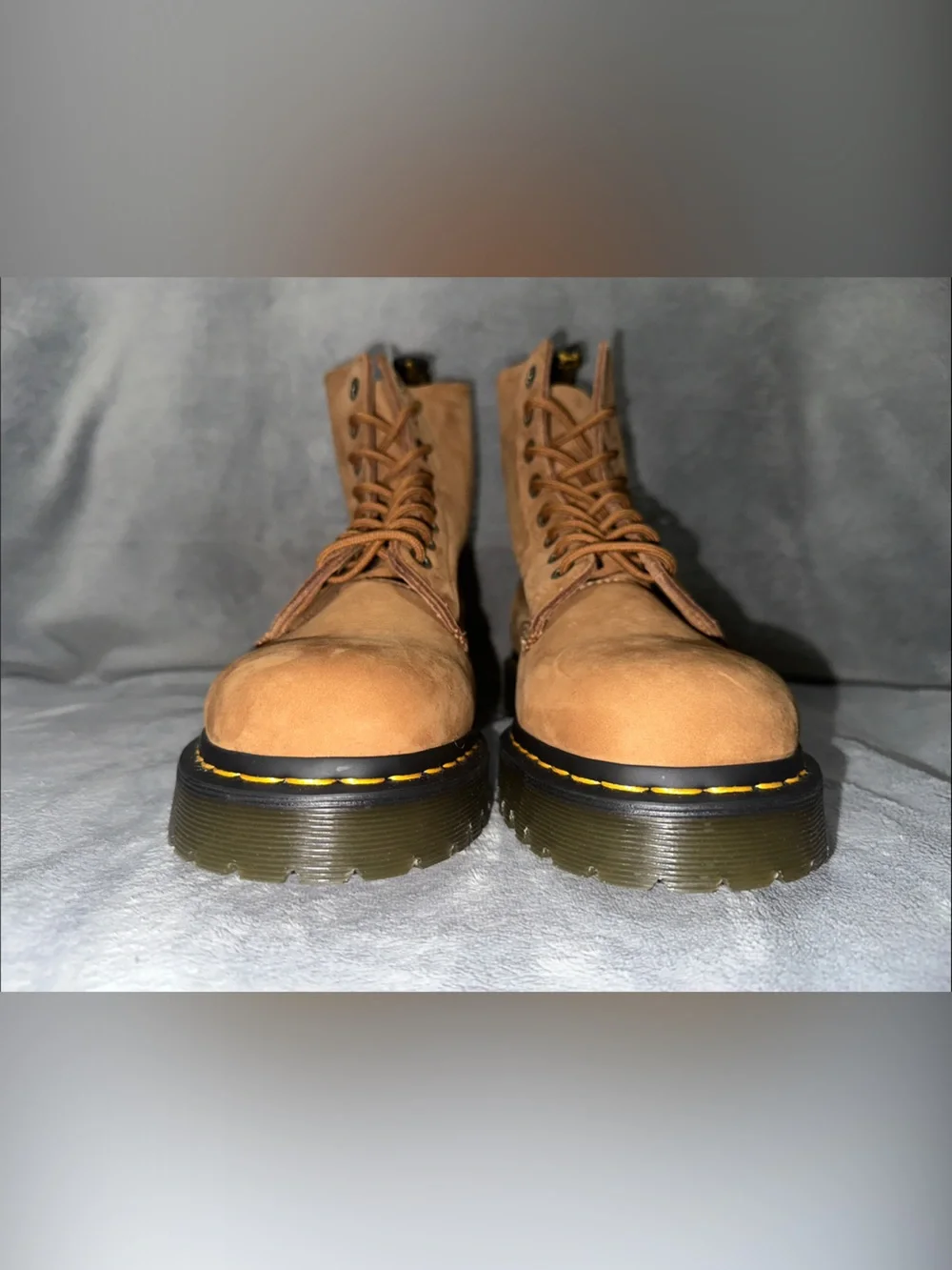 NWOB Men’s Dr. Martens 1460 Pascal Bex 8-Eye Dessert Brown Lace-Up Boot Size 12